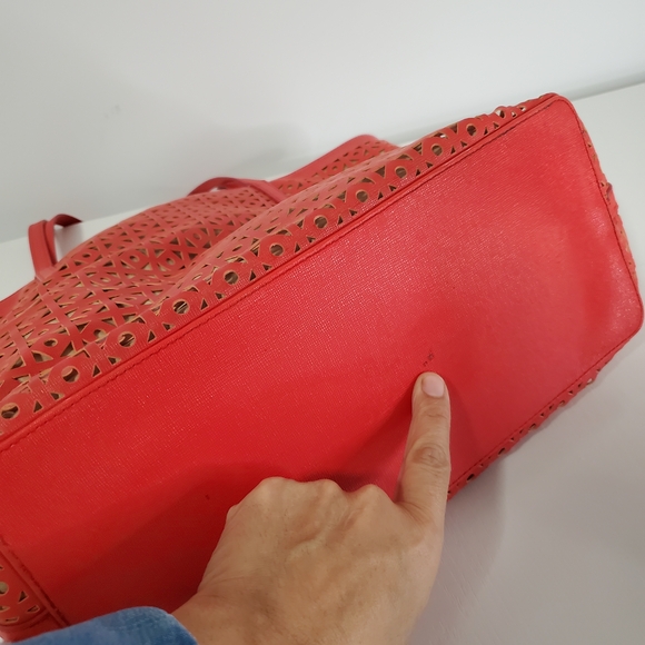 Banana Republic Red and Tan Tote Bag - Picture 8 of 14